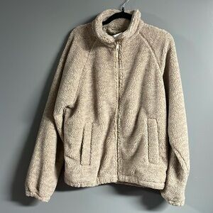 Urban Outfitters Sherpa Zip Up with Pockets
